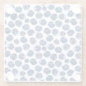 Blaubeeren: illustrierte Wasserfarbe. Glasuntersetzer (Rückseite)