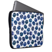 Blaubeeren: illustrierte Wasserfarbe. Laptopschutzhülle (Vorne Rechts)