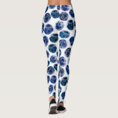 Blaubeeren: illustrierte Wasserfarbe. Leggings (Rückseite)