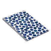 Blaubeeren: illustrierte Wasserfarbe. Notizblock (Rechte Seite)