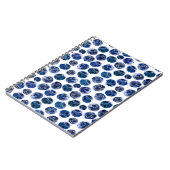 Blaubeeren: illustrierte Wasserfarbe. Notizblock (Linke Seite)