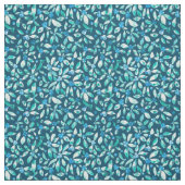 Blaubeeren im aquamarinen Hintergrund Stoff (Muster)