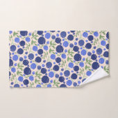 Blaubeeren in Rosa und Blau Badhandtuch Set (Handtuch)