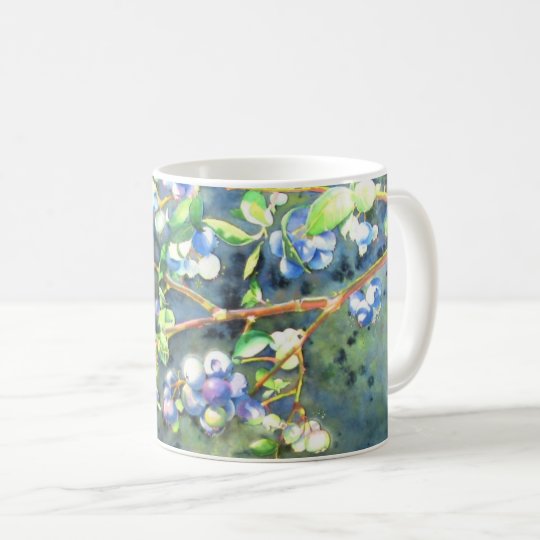 Blaubeeren Kaffeetasse