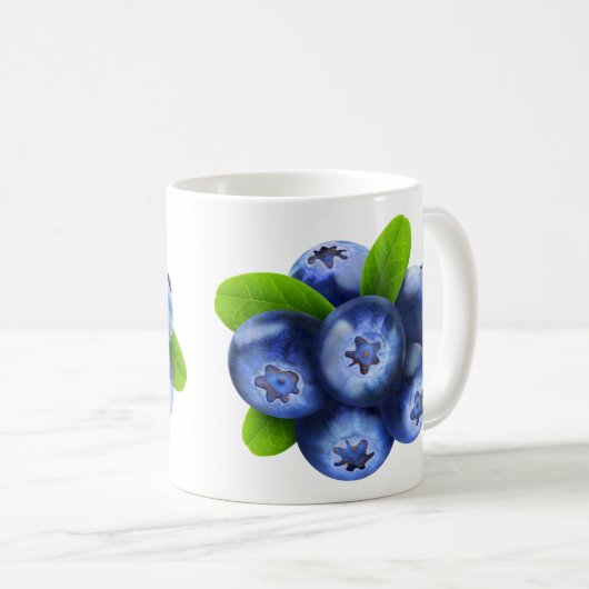 Blaubeeren Kaffeetasse (VorderseiteRechts)
