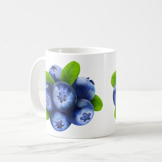 Blaubeeren Kaffeetasse (Vorderseite Links)