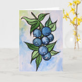 Blaubeeren Karte (Gelbe Blume)