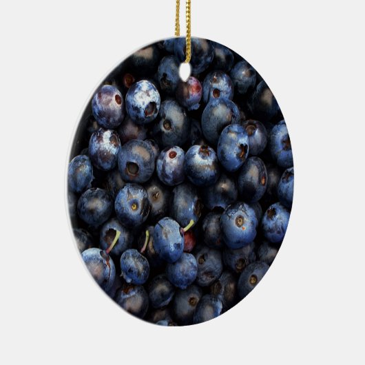 Blaubeeren Keramik Ornament (Rechts)