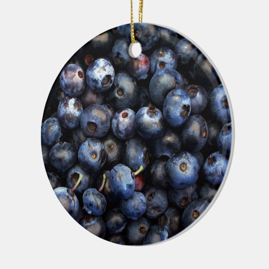 Blaubeeren Keramik Ornament (Links)