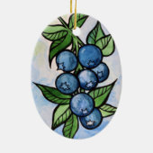 Blaubeeren Keramik Ornament (Hinten)