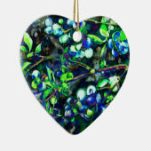 Blaubeeren Keramik Ornament (Rechts)