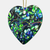 Blaubeeren Keramik Ornament (Links)