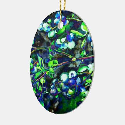 Blaubeeren Keramik Ornament (Links)