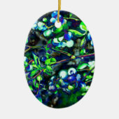 Blaubeeren Keramik Ornament (Vorne)
