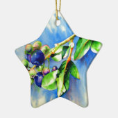 Blaubeeren Keramik Ornament (Links)