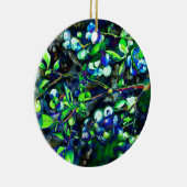 Blaubeeren Keramik Ornament (Rechts)