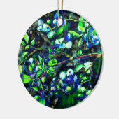 Blaubeeren Keramik Ornament (Links)