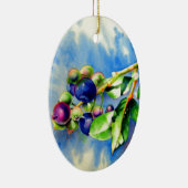 Blaubeeren Keramik Ornament (Rechts)