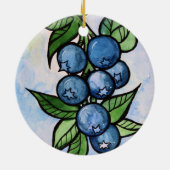 Blaubeeren Keramik Ornament (Hinten)