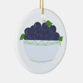 Blaubeeren Keramik Ornament (Rechts)
