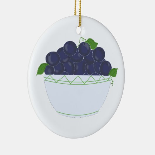 Blaubeeren Keramik Ornament (Rechts)
