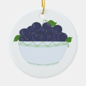 Blaubeeren Keramik Ornament (Vorne)