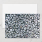 Blaubeeren Kunst Einladung (Vorne/Hinten)