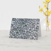 Blaubeeren Kunst Karte (Gelbe Blume)
