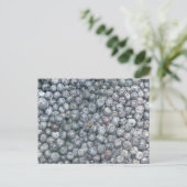 Blaubeeren Kunst Postkarte (Stehend Vorderseite)