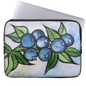 Blaubeeren Laptopschutzhülle (Vorderseite)