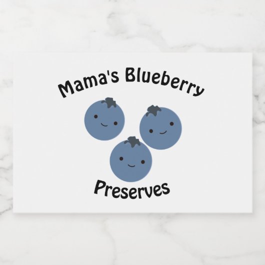 Blaubeeren Lebensmitteletikett (Einzelnes Label)