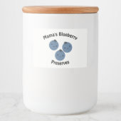 Blaubeeren Lebensmitteletikett (Vorderseite)