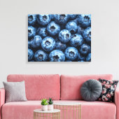 Blaubeeren Leinwanddruck (Insitu (Wohnzimmer))