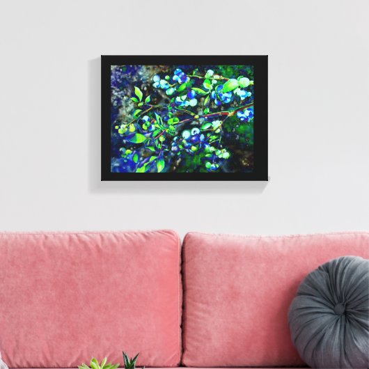 Blaubeeren Leinwanddruck (Insitu (Wohnzimmer))