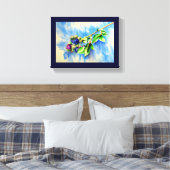 Blaubeeren Leinwanddruck (Insitu (Schlafzimmer))