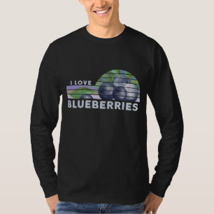 Blaubeeren Lover Retro Vintag Vegan Vegetarian F T-Shirt