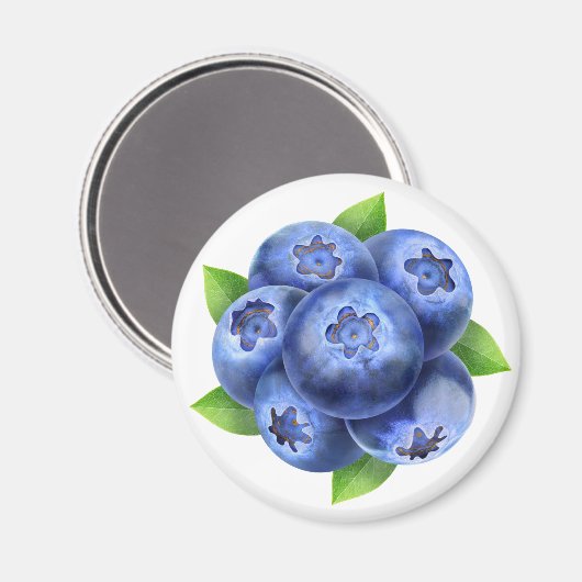 Blaubeeren Magnet (Vorderseite/Rückseite)