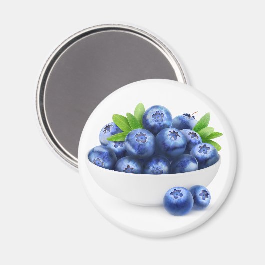 Blaubeeren Magnet (Vorderseite/Rückseite)