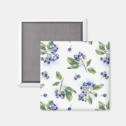 Blaubeeren Magnet (Vorderseite/Rückseite)