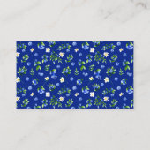 Blaubeeren mit Blättern Geburtstag Ein Hinweis auf Begleitkarte (Rückseite)