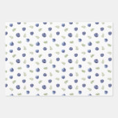 Blaubeeren-Muster Geschenkpapier Set (Vorderseite 2)