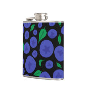 Blaubeeren Nahtloses Muster Flachmann (Links)