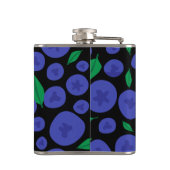 Blaubeeren Nahtloses Muster Flachmann (Rückseite)