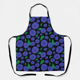 Blaubeeren Nahtloses Muster Schürze