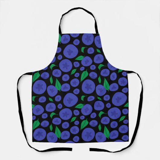 Blaubeeren Nahtloses Muster Schürze (Vorderseite)