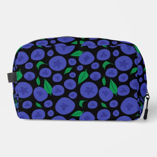 Blaubeeren Nahtloses Muster Waschbeutel (Vorderseite)