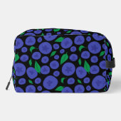 Blaubeeren Nahtloses Muster Waschbeutel (Rückseite)