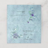 Blaubeeren Name Platzkarte (Außenseite Aufgefaltet)