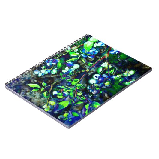 Blaubeeren Notizblock (Linke Seite)