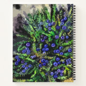 Blaubeeren Notizblock (Rückseite)